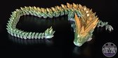 Crystal Dragon - 3D printe draak - Satijn Regenboog - 60cm - Cinderwing3D