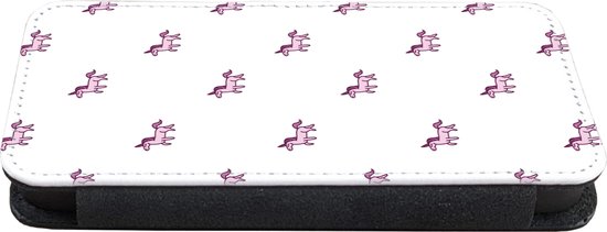Etui iPhone 8 Bookcase - Fille - Unicorn - Rose - Motifs - Fille - Enfant - Enfants - Avec compartiments - Etui portefeuille avec fermeture aimantée