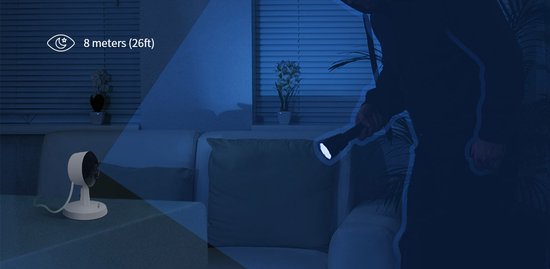 Foscam X4 Beveiligingscamera - Binnencamera - Super HD - Dual-band - Persoonsdetectie - Baby monitor - 4MP - Wit van Foscam — afbeelding 5