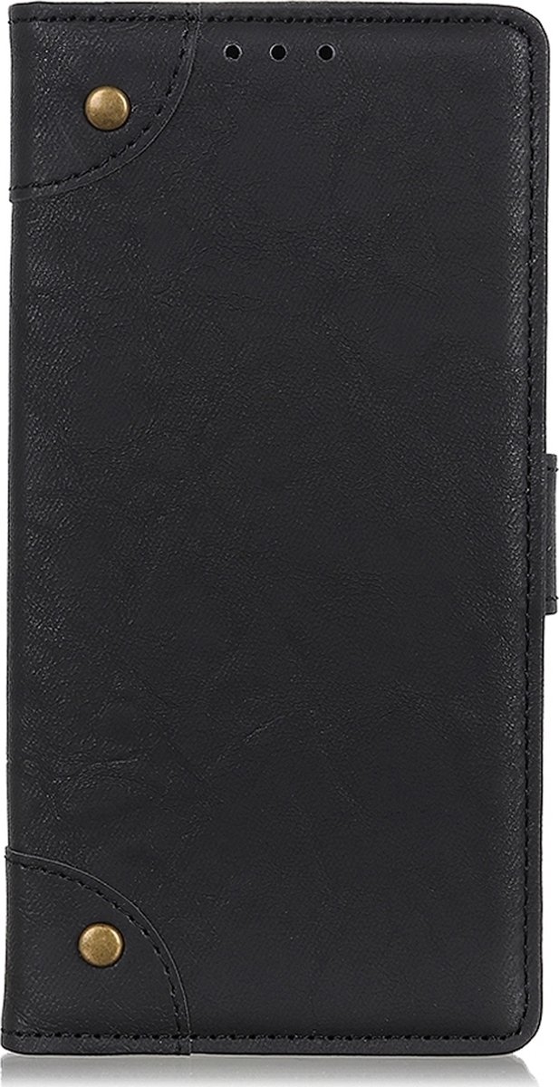 Mobigear Telefoonhoesje geschikt voor Xiaomi Redmi 9A Hoesje | Mobigear Ranch Bookcase Portemonnee | Pasjeshouder voor 3 Pasjes | Telefoonhoesje voor Pinpas / OV Kaart / Rijbewijs - Zwart