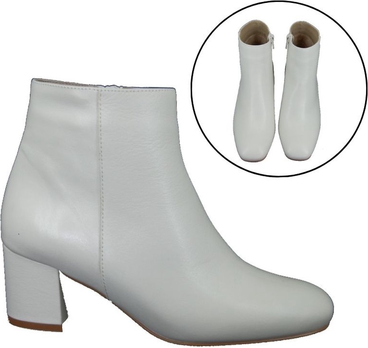 Werner Kern Bridal Patty | wit satijnen dichte Bruidsschoenen met Puntig neusje en Kruisbandje | witte Dames Dansschoenen met lederen zool