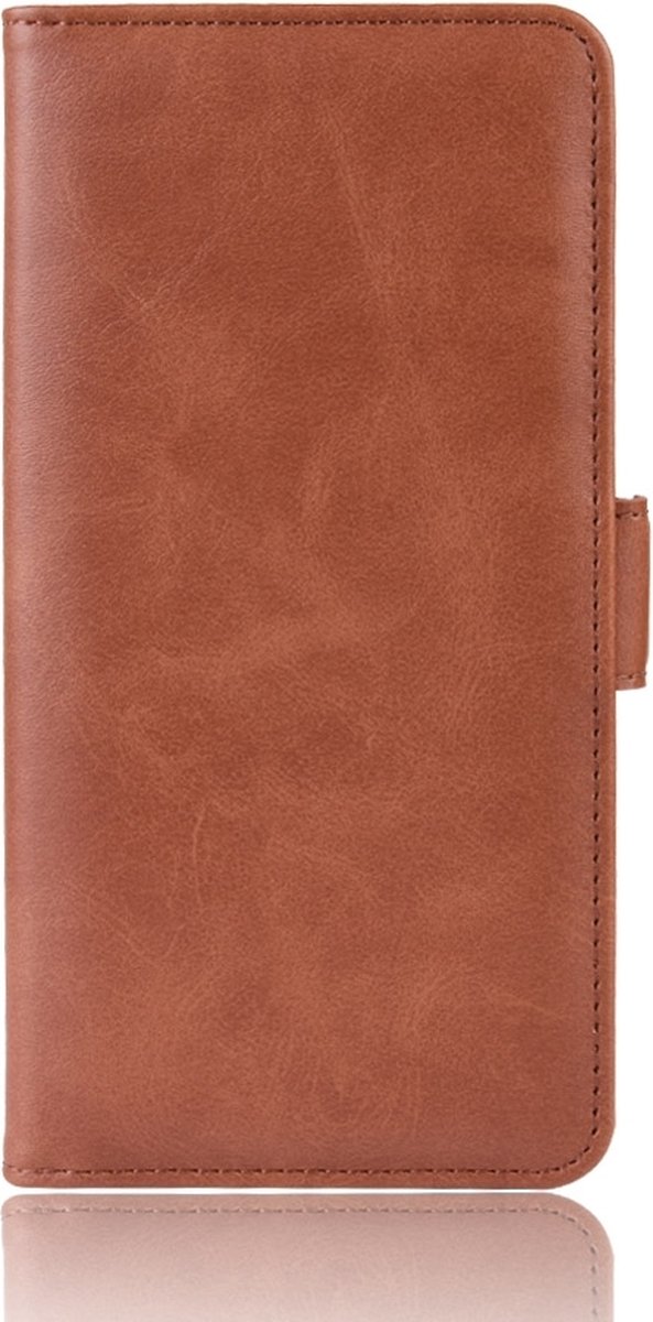 Mobigear Telefoonhoesje geschikt voor Samsung Galaxy A20e Hoesje | Mobigear Slim Magnet Bookcase Portemonnee | Pasjeshouder voor 3 Pasjes | Telefoonhoesje voor Pinpas / OV Kaart / Rijbewijs - Bruin