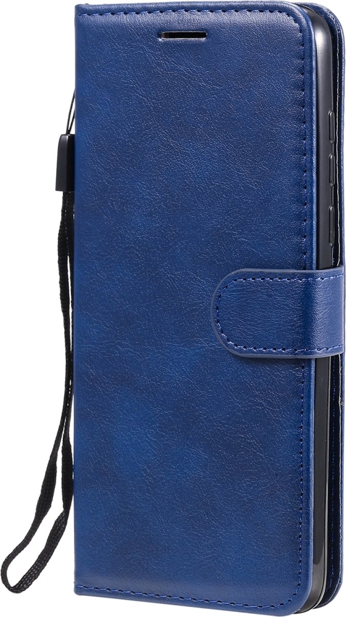 Mobigear Telefoonhoesje geschikt voor Motorola Moto G8 Power Hoesje | Mobigear Premium Bookcase Portemonnee | Pasjeshouder voor 2 Pasjes | Telefoonhoesje voor Pinpas / OV Kaart / Rijbewijs - Blauw