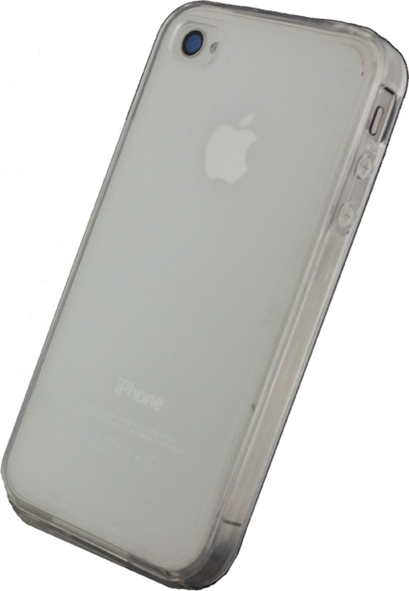 Apple iPhone 4/4s Hoesje - Xccess - Hybrid Serie - Hard Kunststof Backcover - Wit - Hoesje Geschikt Voor Apple iPhone 4/4s