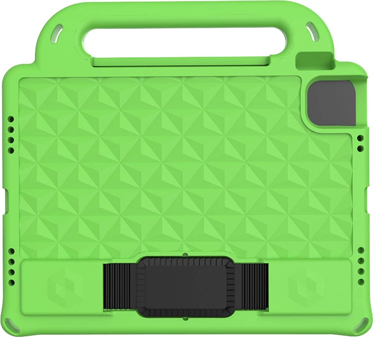 Mobigear Diamond Tablethoes geschikt voor Apple iPad Pro 11 (2021) Kinder Tablethoes met Handvat - Groen