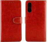 Mobigear Wallet Telefoonhoesje geschikt voor Samsung Galaxy A90 Hoesje Bookcase Portemonnee - Bruin