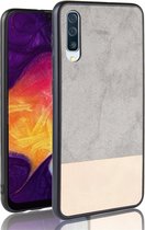 Mobigear Hoesje geschikt voor Samsung Galaxy A50 Telefoonhoesje Hardcase | Mobigear Two Tone Backcover | Galaxy A50 Case | Back Cover - Grijs