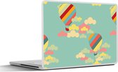Laptop sticker - 17.3 inch - Luchtballon - Patronen - Baby - 40x30cm - Laptopstickers - Laptop skin - Cover
