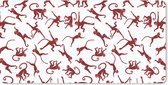 Bureau onderlegger - Muismat - Bureau mat - Patronen - Jungle - Aap - Dier - 80x40 cm