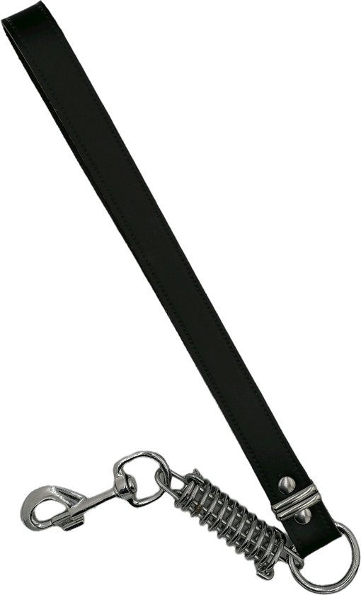 nobby-25mm-40 cm - hondenriem-korte leiband voor grote hond - zwart