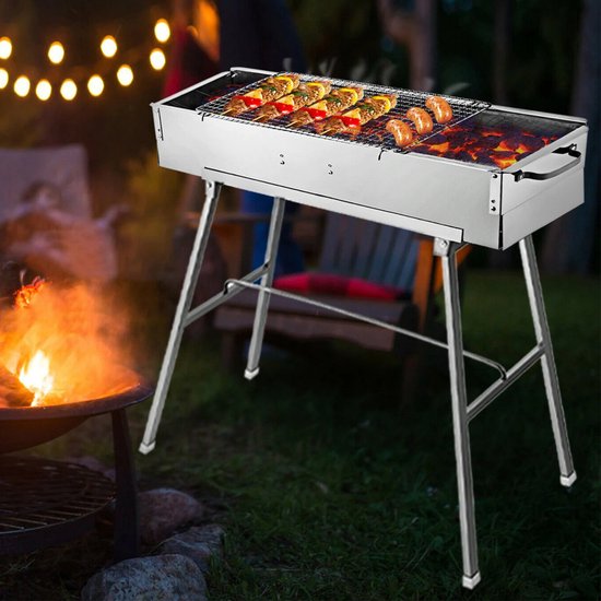 RVS BBQ Grill Tuinaccessoires Barbecue Houtskool Barbecue