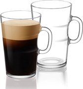 Nespresso View Coffee Mug Clear Cup - Nespresso glas - Doorzichtig - Set van 2 - thee/koffie glas