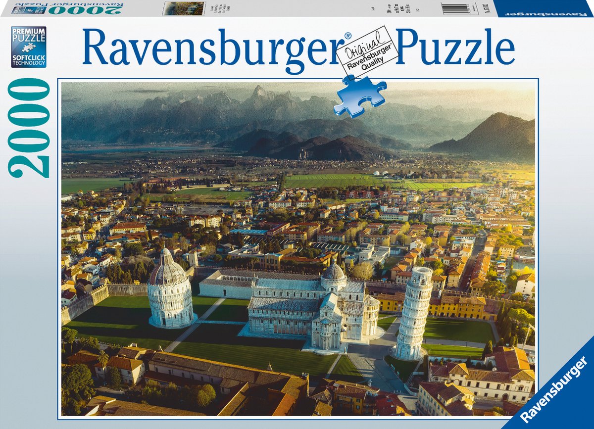 Ravensburger puzzel Pisa in Italië - legpuzzel - 2000 stukjes