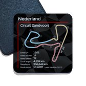 ILOJ onderzetter - Formule 1 circuit - Nederland - Circuit Zandvoort - 2022 - vierkant