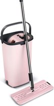 Compact mop set - Roze - microvezel dweil - comfortabel - praktisch - 5 Liter