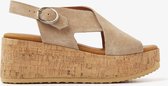 VIA VAI Sissel Raise Sandalen - Met Sleehak - Beige - Maat 42