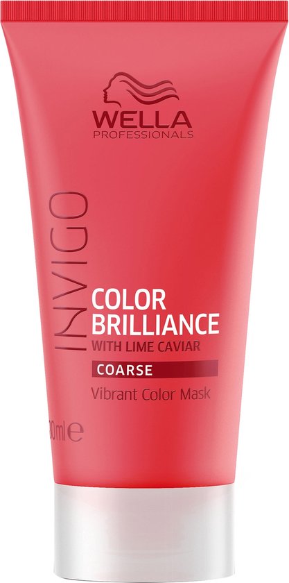 Wella Professionals Brilliance Mask Weerbarstig 30ML - Haarmasker droog haar - Haarmasker beschadigd haar