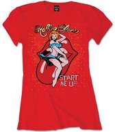 Tshirt Femme The Rolling Stones -2XL- Start Me Up Rouge