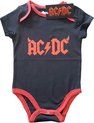 AC/DC - Horns Baby romper - 0-3 maanden - Zwart