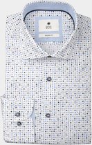 Bos Bright Blue 22107DA02BO Casual overhemd met lange mouwen - Maat M - Heren