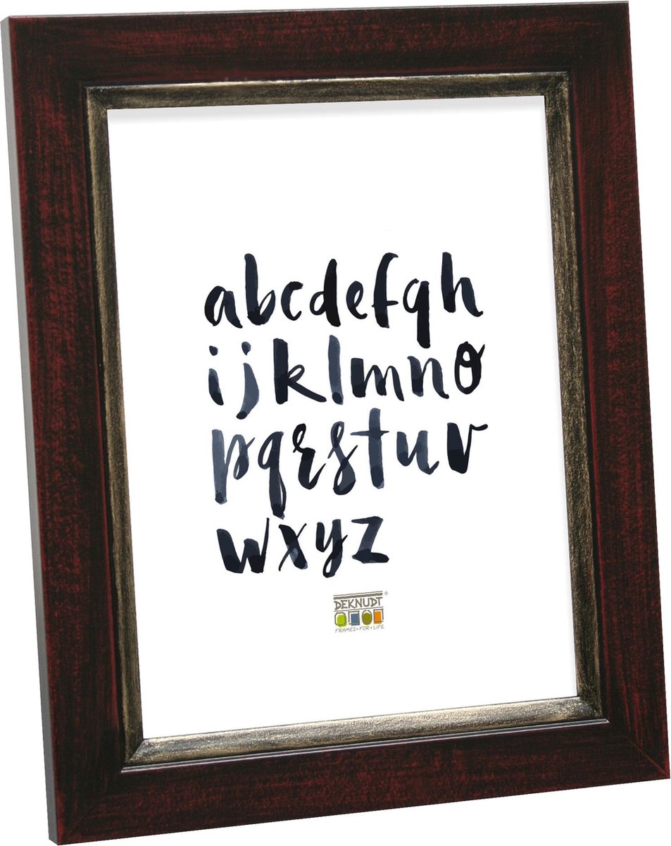 Deknudt Frames fotolijst S42LF9 - bruin-zwart - voor foto 10x15 cm