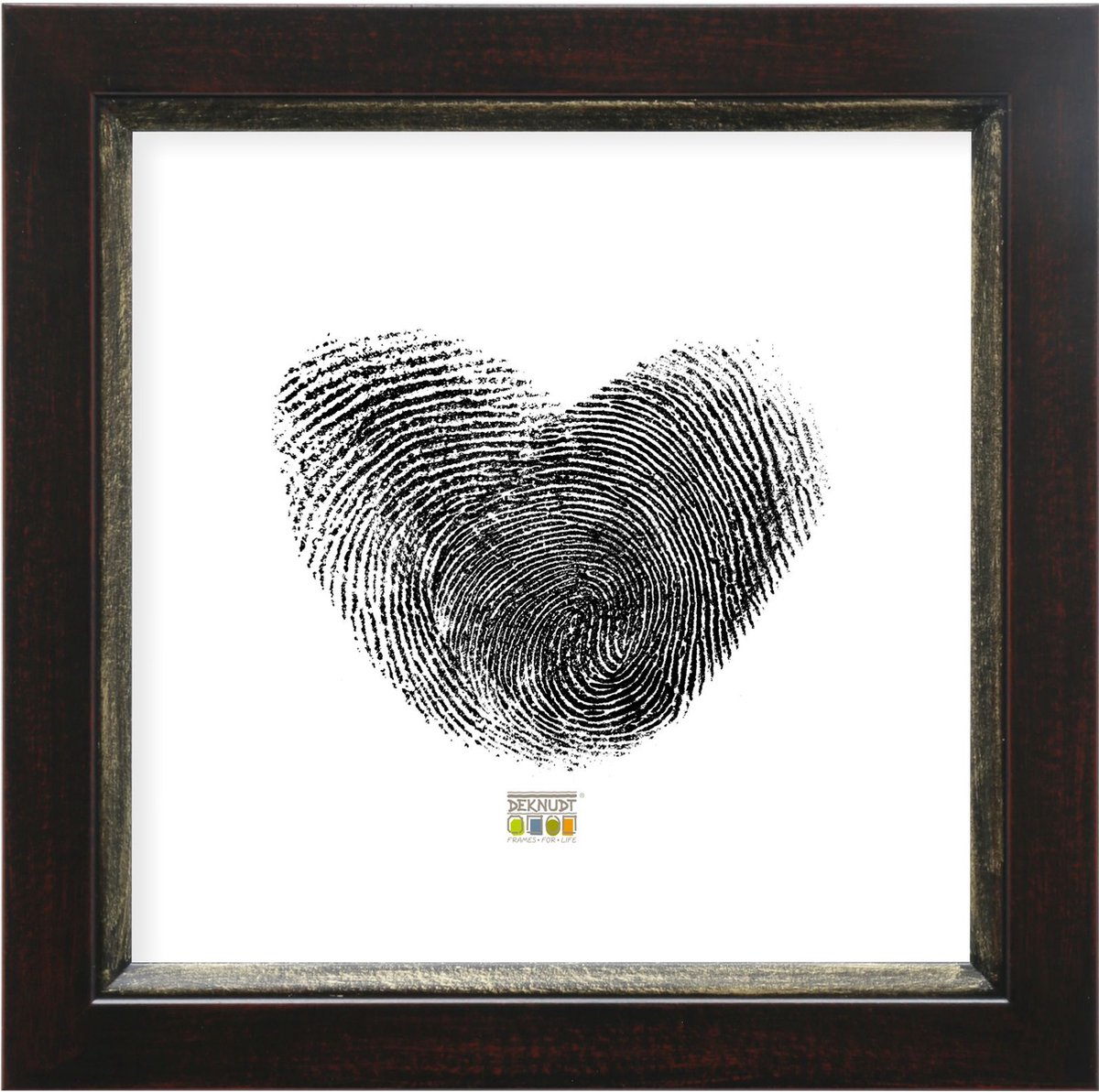 Deknudt Frames fotolijst S42LF9 - bruin-zwart - voor foto 20x20 cm