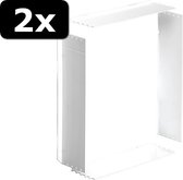 2x TUNNELSTUK VOOR 715 WIT 4CM