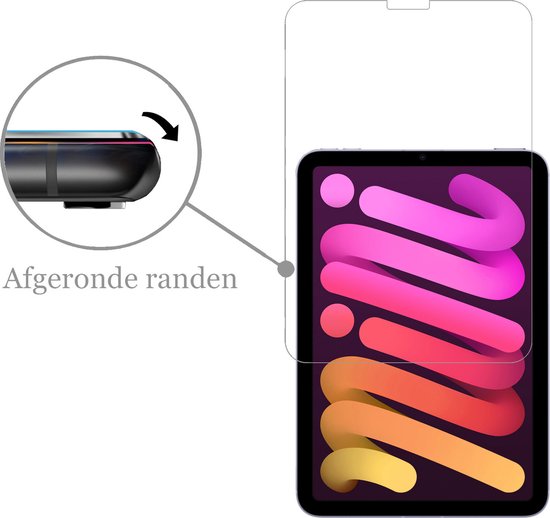 iPad Mini 6 Cover Graffiti Book Case Cover avec protecteur d'écran - iPad Mini 6 Book Case Graffiti - iPad Mini 6 Case avec verre de protection