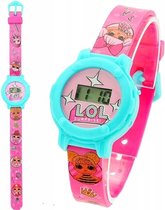 L.o.l. Surprise! Horloge Digitaal Meisjes 19 Cm Pvc Roze/paars