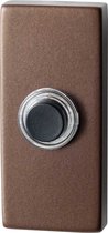 GPF9826.A2.1101 deurbel met zwarte button rechthoekig 70x32x10 mm bronze blend