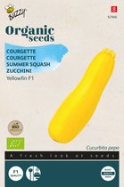 Buzzy® Organic Courgette Yellowfin F1 (BIO) - Biologische zaden voor Yellowfin F1 courgette, een gele courgettevariëteit met een milde smaak