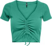 ONLY ONLMIA S/S LONG RUCHING TOP CS JRS Dames T-shirt - Maat L