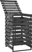 vidaXL Containerberging enkel 70x75x121 cm geverfd massief grenenhout