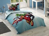 Disney Home - Avengers Heroes BRF 1-persoons kinder dekbedovertrekset (gelicentieerd)