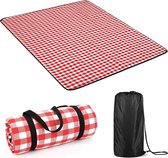 Picknickdeken met waterdichte achterkant Extra groot 200x200cm/79 "x79" Outdoor Strandmat Deken Zanddicht Draagbare Opvouwbare Machine Wasbaar Tapijt voor Familie 6-8 personen Reiz