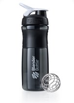 BlenderBottle SportMixer Tritan Grip - Shaker / bouteille de protéines - 820ml - Noir / Blanc