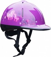 ruitercap Rider junior paars maat S/M