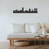 Skyline Dordrecht Detail Zwart Mdf 90cm Wanddecoratie Voor Aan De Muur City Shapes