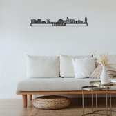 Skyline Leerdam Zwart Mdf 165 Cm Wanddecoratie Voor Aan De Muur Met Tekst City Shapes