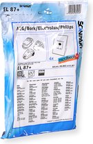 Scanpart stofzuigerzakken 4 stuks - Geschikt voor AEG Electrolux Philips S-bag - Inclusief 1 filter - Alternatief