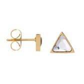 IXXXi Jewelry Oorbellen Ear Studs Expression Triangle goudkleurig