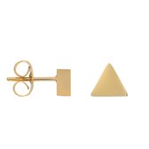 IXXXi Jewelry Oorbellen Ear Studs Abstract Triangle goudkleurig
