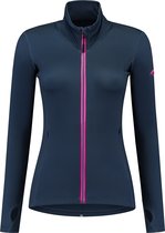 Rogelli June Hoodie Met Rits - Dames - Blauw, Roze - Maat XS