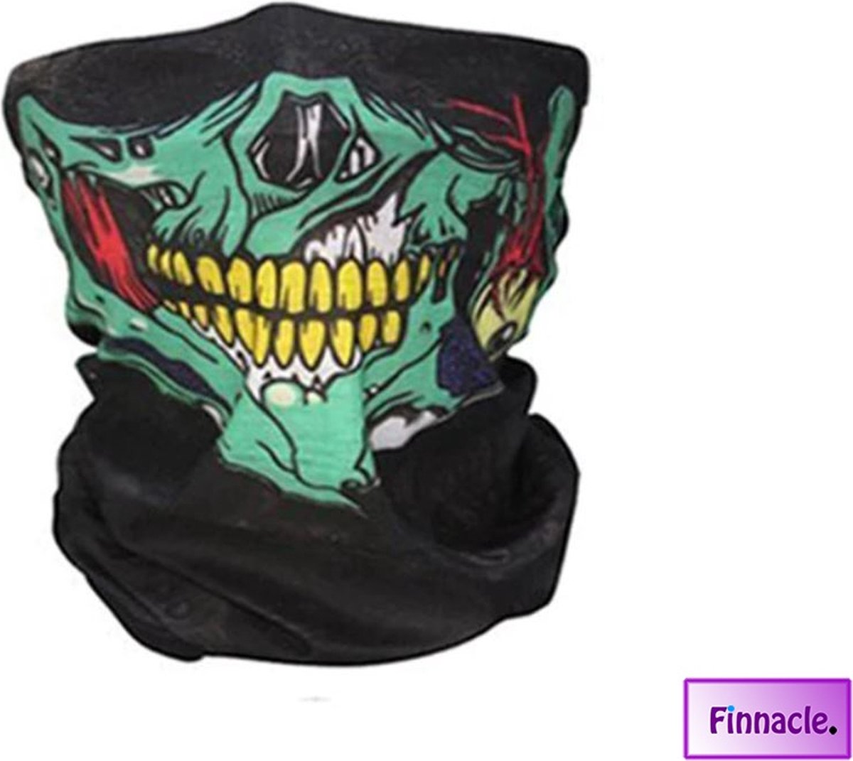 Finnacle - Balaclava Gezicht Shield Tactische Masker Groen * Special edition * 3D Schedel Sport Nek Warm Motor Masker Volgelaatsmasker Winddicht Motorfiets Mondkap Ski Outdoor Sport