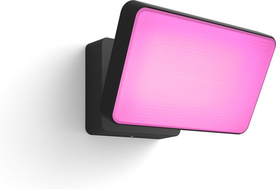 Hue White and Color Ambiance Projecteur extérieur Discover LED intégrée Plusieurs millions de couleurs Noir Commande intelligente avec pont Hue Bridge*