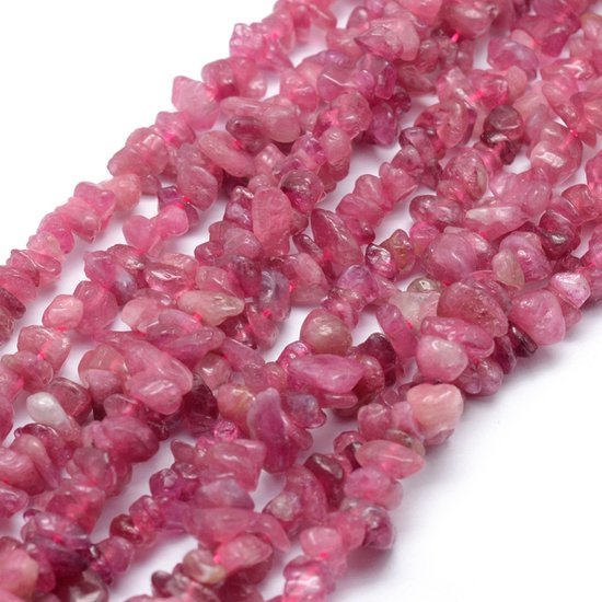 Rose Quartz Chips kralen: 5~8mm - Limited Edition