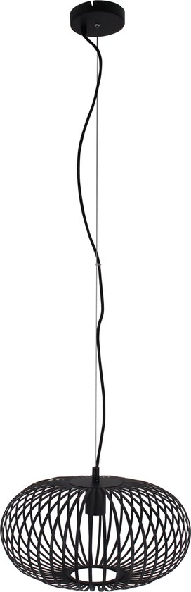 Chericoni Curvato Hanglamp - 1 Lichts - Ø 40 cm - E27 - Zwart