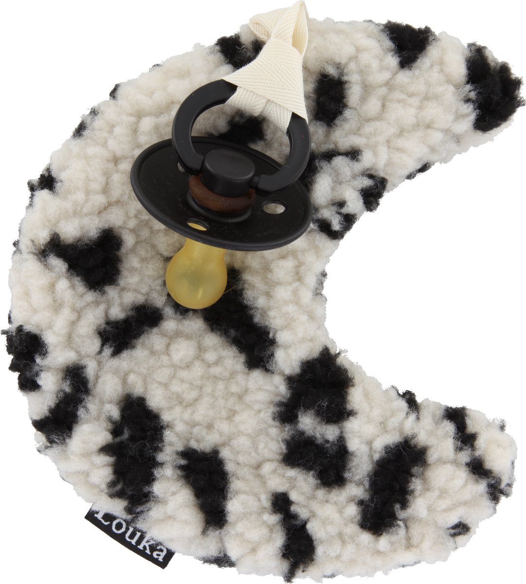 Louka speendoekje maan panter zwart - meisje - jongen - teddy - speenknuffel - excl. Speen Louka speendoekje maan panter zwart - meisje - jongen - teddy - speenknuffel - excl. Speen