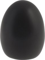 Storefactory Bjuv paasei zwart - Pasen - keramiek - 9 centimeter x 9 centimeter x 12 centimeter