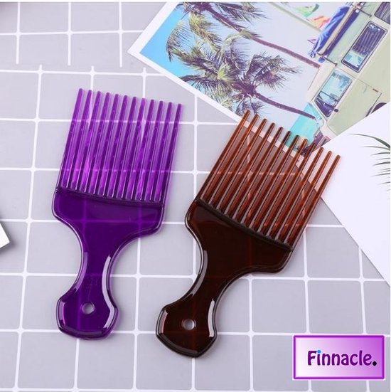 2 pièces Peigne à Dents Larges pour Cheveux Bouclés, Peigne Démêlan